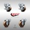 Service Caster 3 Inch SS High Temp Phenolic Wheel Swivel Bolt Hole Caster Set with 2 Brake SCC SCC-SSBH20S314-PHSHT-2-TLB-2 - alternate 1
